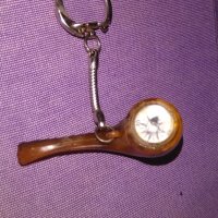 Ключодържател лула с компас тарикатски, снимка 1 - Колекции - 41508394