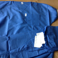 Медицинско защитно облекло туника и панталон за еднократна употреба размер М, снимка 4 - Медицински консумативи - 43866416