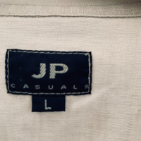 Риза JP CASUALS лен 55% ,памук45%, снимка 3 - Ризи - 36246607