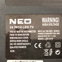 Neo LED-2419 с дефектен Main Board - Панел CX238DLEDM M238HVN01.0 CTRL BD, снимка 1 - Части и Платки - 39949101