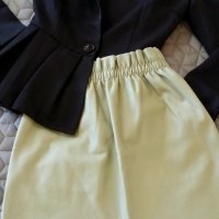 Стилен сет от сако Evis и кожена пола, снимка 5 - Сака - 35849863