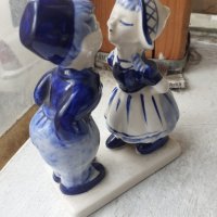 Порцеланова фигура  Delffs Blue Hand Painted порцелан, снимка 4 - Антикварни и старинни предмети - 35948471