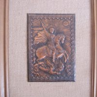 Медна икона на Св.Георги  , снимка 2 - Икони - 40878440