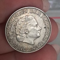 1 гулден 1956 г сребро Нидерландия

, снимка 3 - Нумизматика и бонистика - 41736783