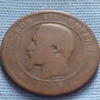 Рядка монета 10 сантима 1856"w" Франция Наполеон трети за КОЛЕКЦИЯ 26437, снимка 8 - Нумизматика и бонистика - 42681707