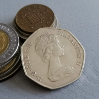 Монета - Великобритания - 50 пенса (юбилейна) | 1973г., снимка 2 - Нумизматика и бонистика - 36170993