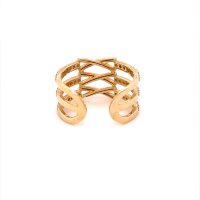Златен дамски пръстен 3,64гр. размер:55 14кр. проба:585 модел:20123-6, снимка 2 - Пръстени - 42615622