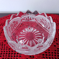 Бонбониера кристал + подарък ръчно плетена покривчица, снимка 11 - Декорация за дома - 44694952