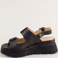 Намалена цена само 68.00 лв. Модерни сандали на платформа от естествена кожа., снимка 3 - Сандали - 41496288