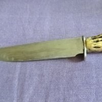Fes Rostfrei немски нож от соца с калъф естествена кожа за колан 185х100мм, снимка 9 - Ножове - 41658641