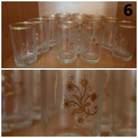 Стъклени чаши, комплекти - различни видове, снимка 5 - Чаши - 42614262