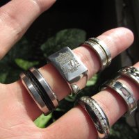 Продавам 6 пръстена, стомана., снимка 8 - Пръстени - 44308862