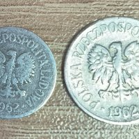 Полша 10 и 20 гроша 1962 година  с48, снимка 2 - Нумизматика и бонистика - 39639431