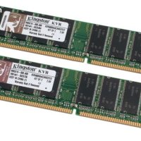 Рам памет RAM Kingston модел KVR400X64C3AK2 512 MB DDR1 400 Mhz честота, снимка 1 - RAM памет - 41577594