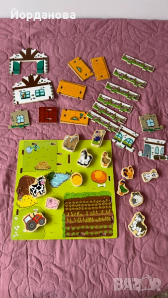 Дървена детска ферма, снимка 1