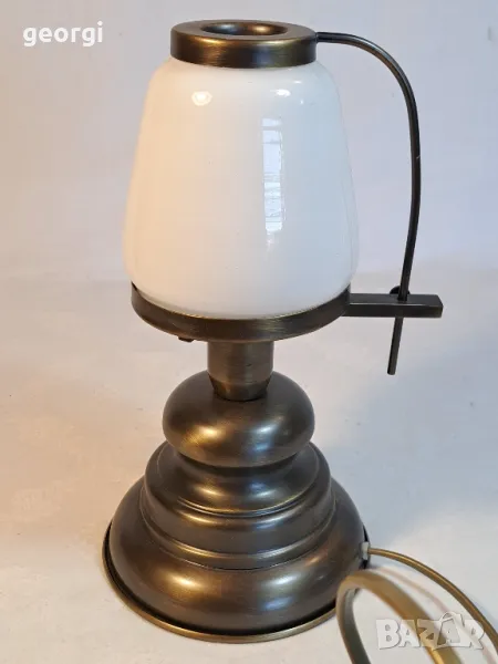 ретро мини настолна месингова лампа    4/6, снимка 1
