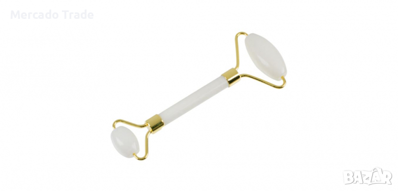 Двустранен ролков масаж за лице с минерален камък, снимка 1