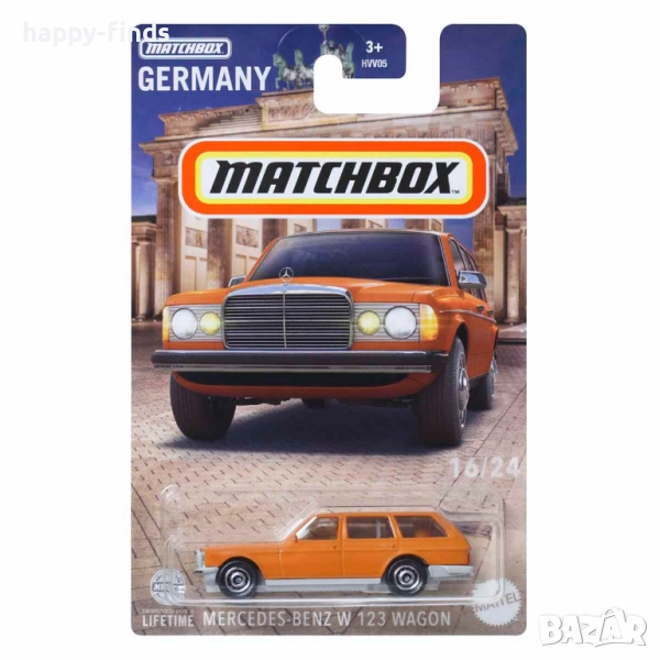 💕🧸 Matchbox Mercedes-Benz W123 Wagon 22/100, снимка 1
