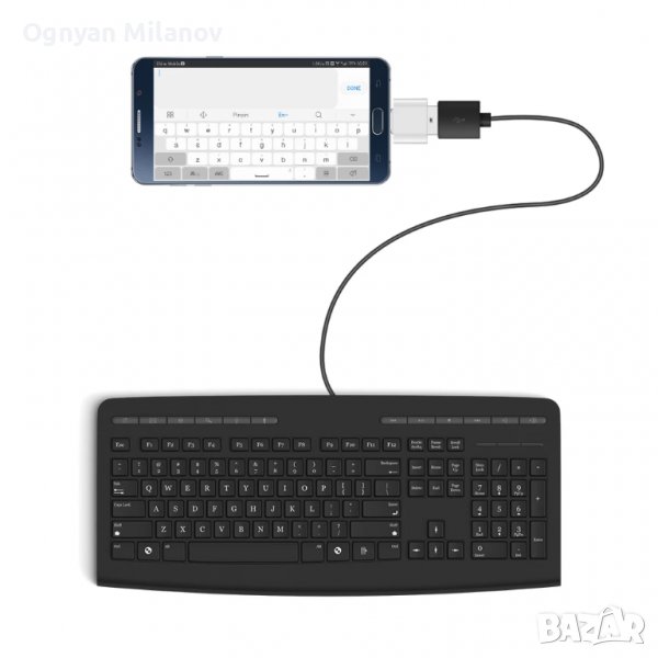 Aдаптер тип C USB C преносим конвертор за Macbook Xiaomi Samsung, снимка 1