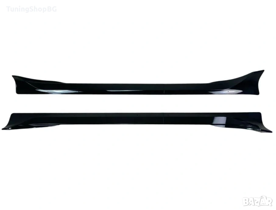 Добавки за прагове за Tesla Model Y черен гланц, снимка 1