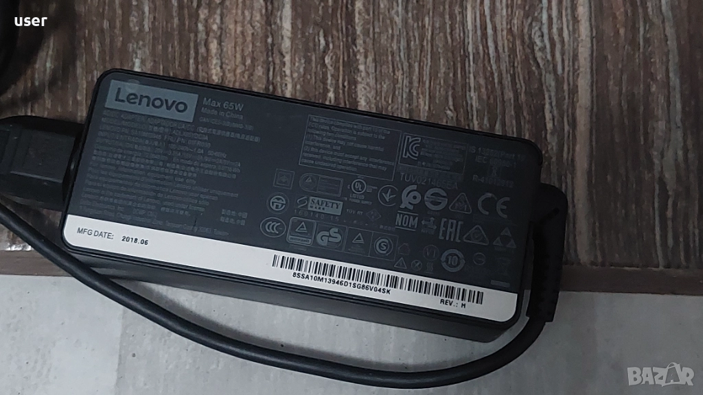 Ново оригинално зарядно Type C за Lenovo 65W, снимка 1