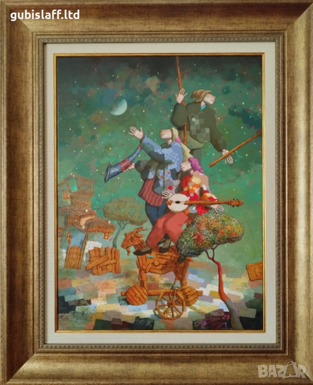 Картина "Завръщане", худ. Ангел Герджиков, 2023 г., снимка 1