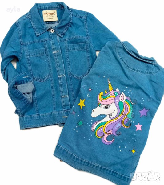 Детско дънково яке, снимка 1