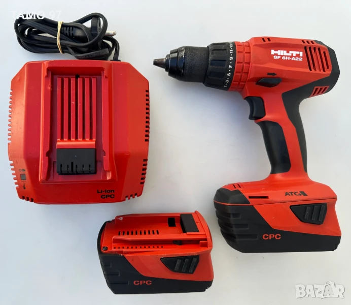 Hilti SF 6H-A22 ATC - Акумулаторен ударен винтоверт 2x22V 5.2Ah перфектен!, снимка 1
