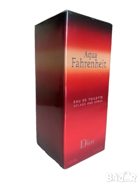 Aqua Fahrenheit Dior 125 ml Eau de Toilette splash and spray new in sealed box !, снимка 1