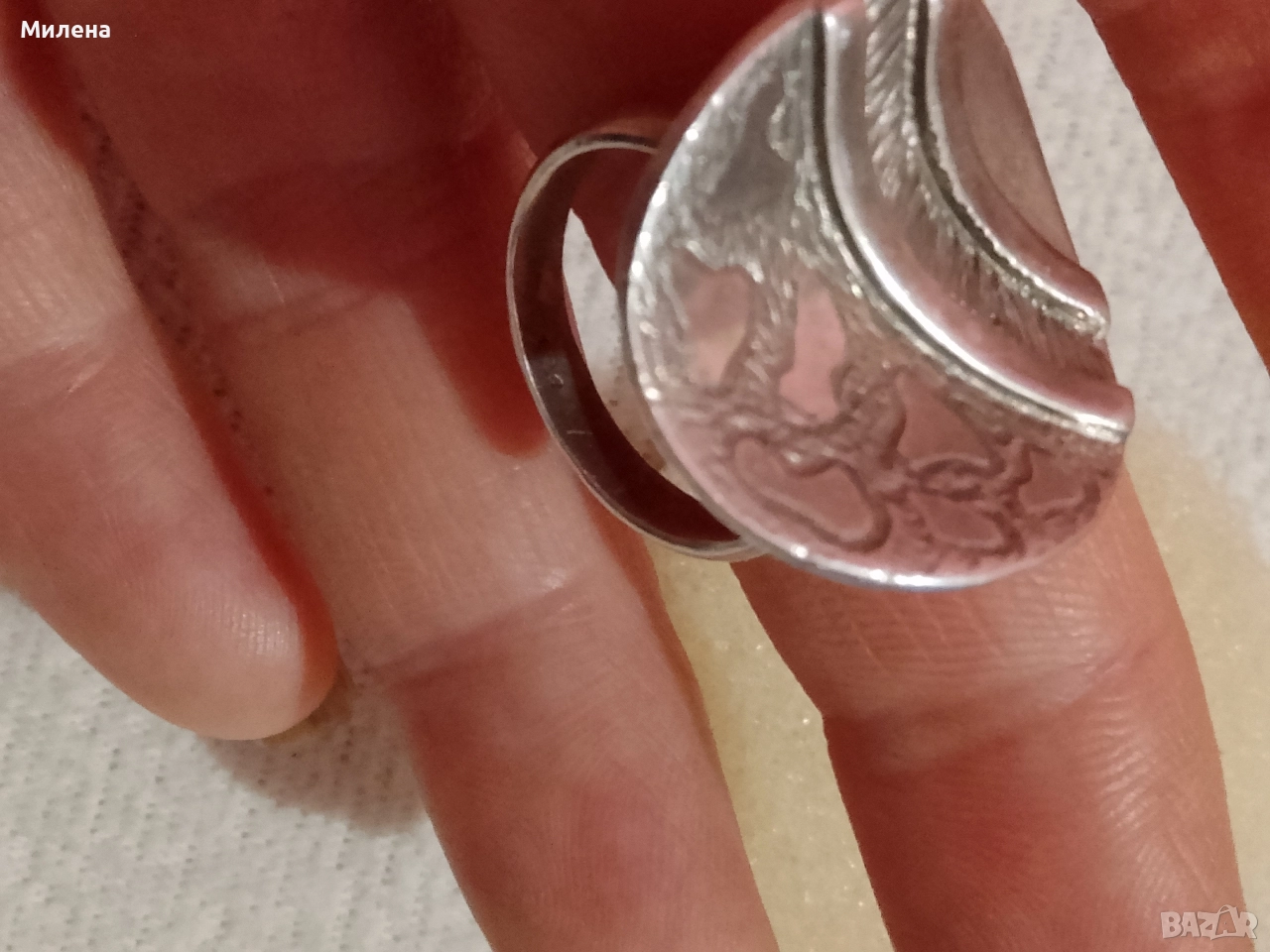 Сребърен пръстен , снимка 1