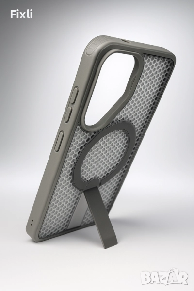 	1.	Охлаждащ калъф с MagSafe + стойка за Samsung S24 / S25 / Ultra, снимка 1