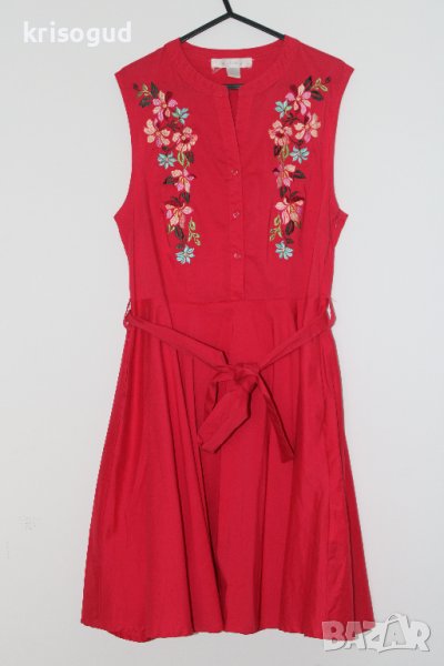 Дамска рокля, EUR: M, червена Amisu, снимка 1