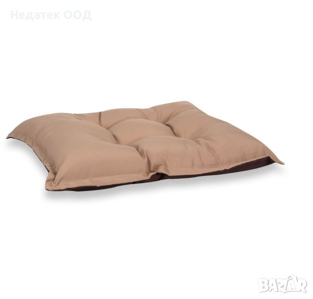 Водоустойчива възглавница за под,  60x50 см, Бежово кафява, снимка 1