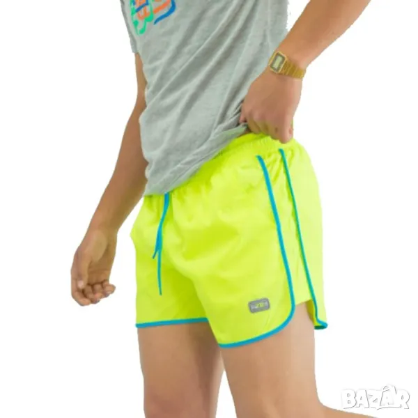 Мъжки бански RAYMOND 193,  електриково зелени,  полиестер, снимка 1