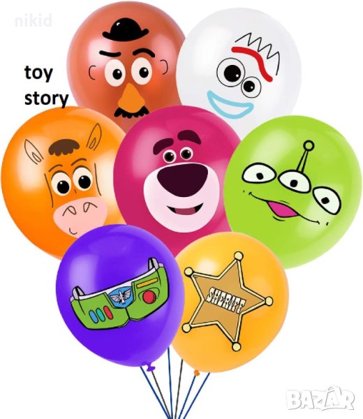 Играта на Играчките toy story Обикновен надуваем латекс латексов балон парти хелий или газ, снимка 1