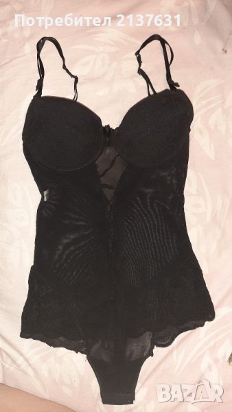 ДАМСКО ЧЕРНО БОДИ  - Размер S , снимка 1
