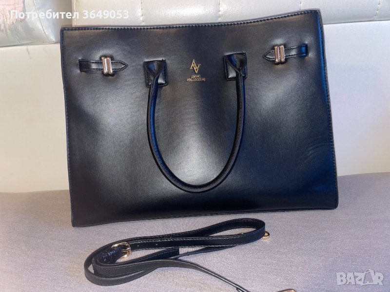 Дамска черна чанта, снимка 1