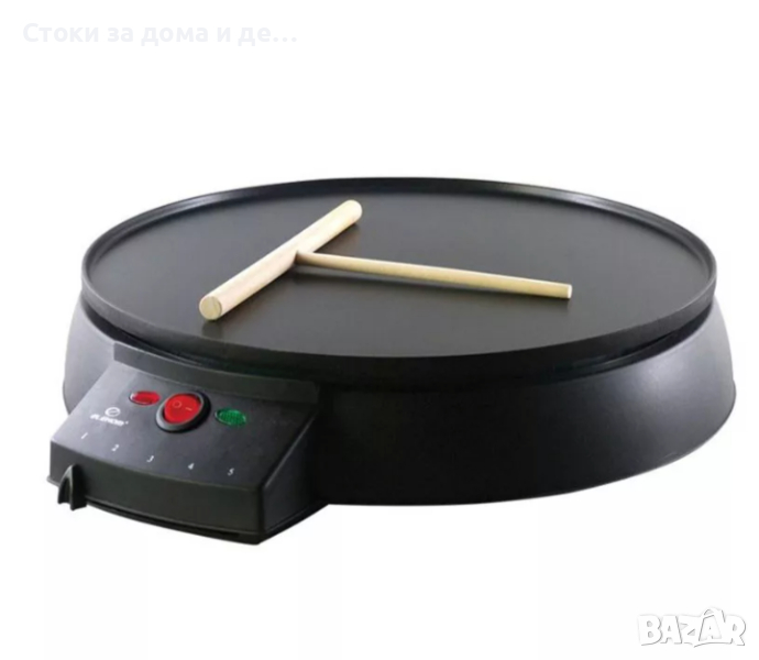 ✨Електрически тиган за палачинки ELEKOM ЕК-616, 700 W /ЕК-006,900 W, Черен, РАЗЛИЧНИ РАЗМЕРИ , снимка 1