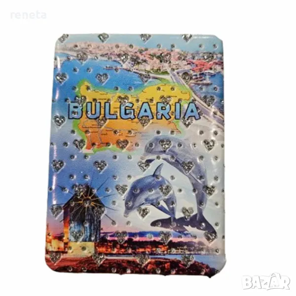 Джобно огледало България, Еко кожа, Многоцветно, снимка 1