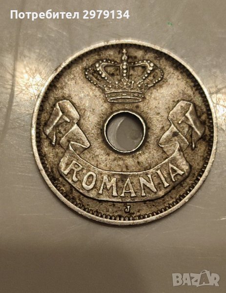 Стара румънска монета 5 бани от 1906 г., снимка 1