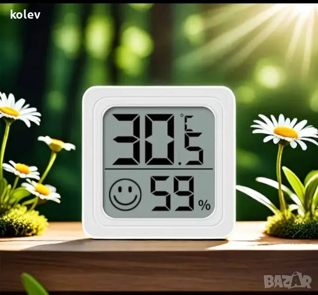 цифров термометър и влагомер , снимка 1