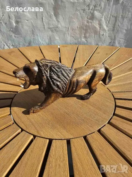 Африканска статуя на лъв, снимка 1