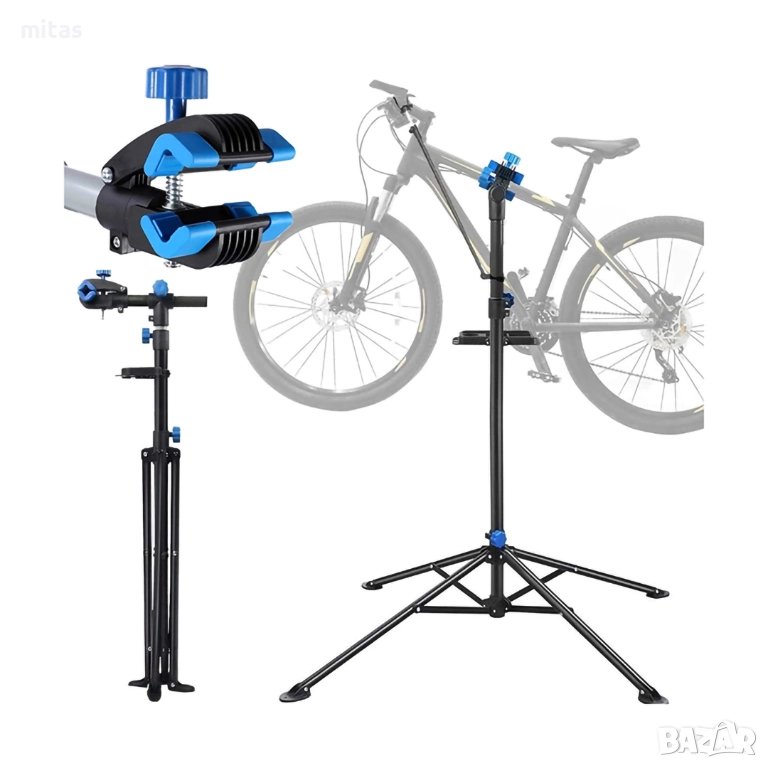 Работен стенд за сервизиране на велосипед MARTAR, 107-188см, До 35кг., снимка 1