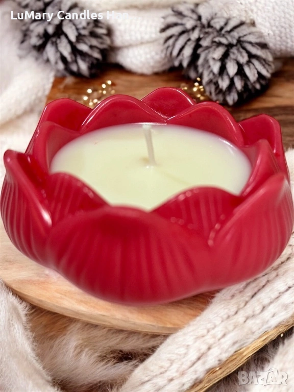 Свещ “ Цвете”, снимка 1