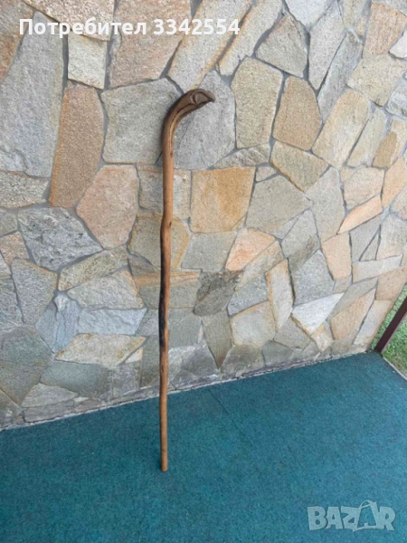 БАСТУН ДЪРВОРЕЗБА ДРЯН СТАР РЪЧНА ИЗРАБОТКА, снимка 1