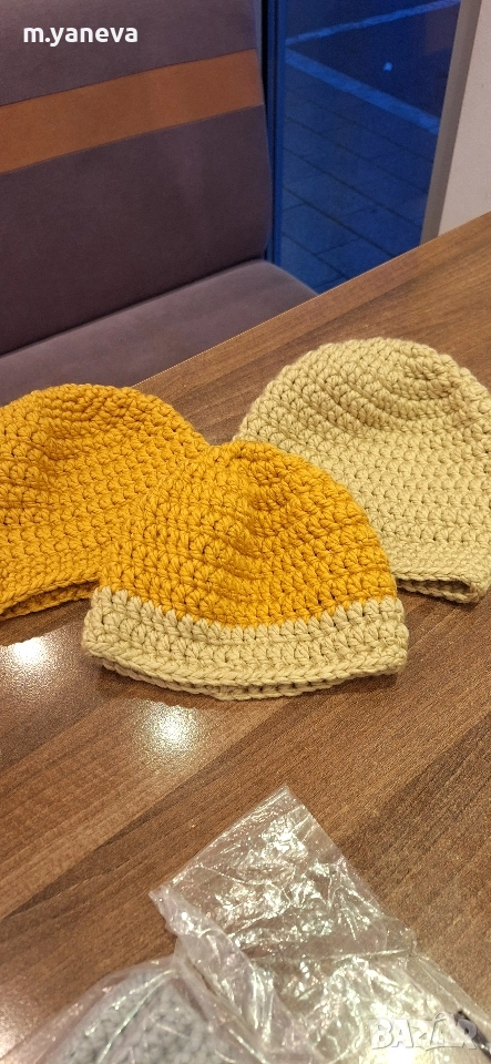 ръчно плетени шапки унисекс, снимка 1