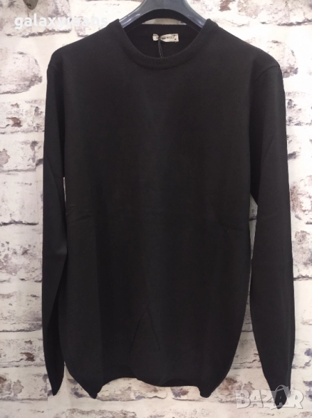 G Ricco- черен фин мек пуловер, с кашмир, изчистен, с ластик, снимка 1