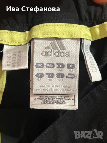 Уникален спортен елегантен оригинален марков черен панталон Adidas Адидас , снимка 7 - Панталони - 51620250