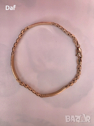 Златна гривна 14 карата/проба 585 , снимка 2 - Гривни - 52926486