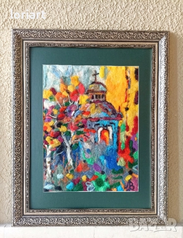 Храм/вълнена живопис/плъст